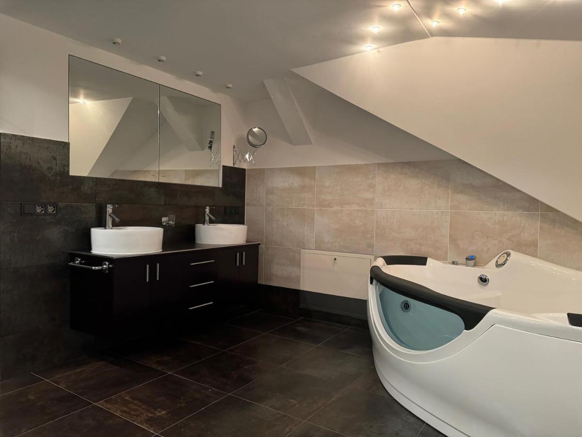 205 Qm "Traumtor" Mit Sauna, Whirlpool, Kamin Und 3 Terrassen Mit Blick In Die Boehmisch Saechsische Schweiz Дрезден Экстерьер фото